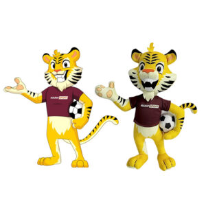 Football tiger plushies