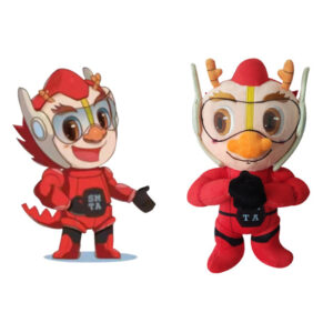 Dragon mascot plushies