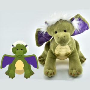 Flying dinosaur plushies