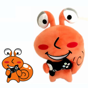 Snail mascot soft toy