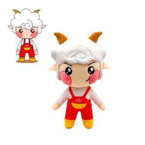 Lamb figurine plush toy