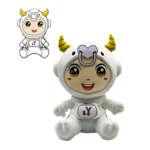 Astronaut Cow Plush Doll