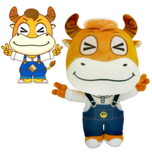 Cow Mascot Stuffed Animal