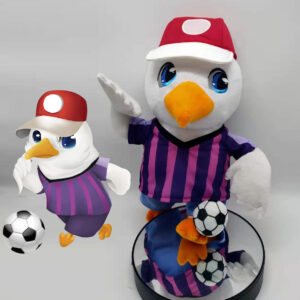 Play soccer soft bird plush toy