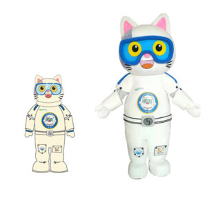 robot cat plush costume