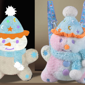 Snowman Toy Plush Backpack