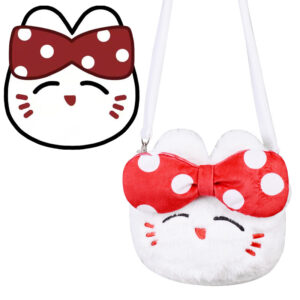 cat plush crossbody bag