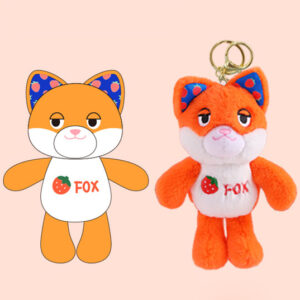 Fox Plush Keychain