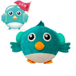 Big Eyes Round Bird Plush Toy
