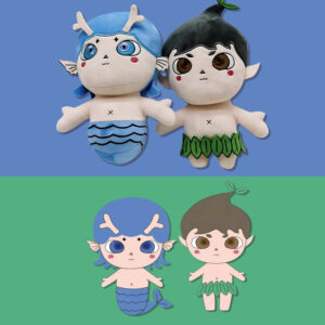 mermaid couple plush dolls