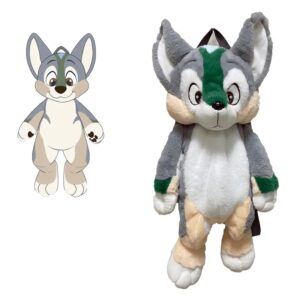 wolf mascot plush backpack