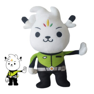goat traffic police plush doll