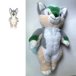 wolf plush mascot